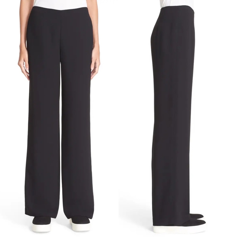 Vince Black Wide-Leg Trousers